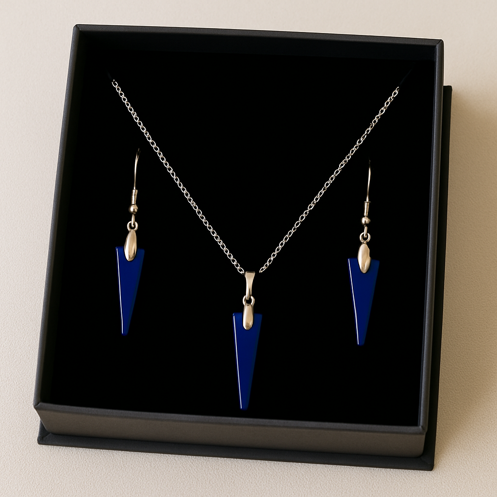 Necklace and earrings