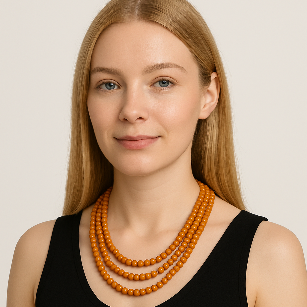Necklace with tiger eye stones