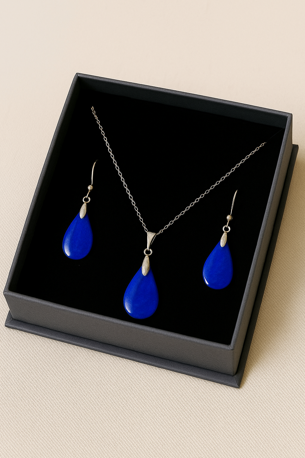 Necklace and earrings