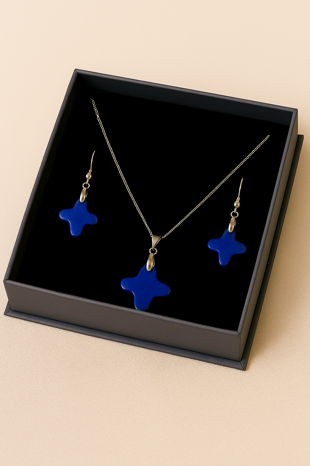 Necklace and earrings