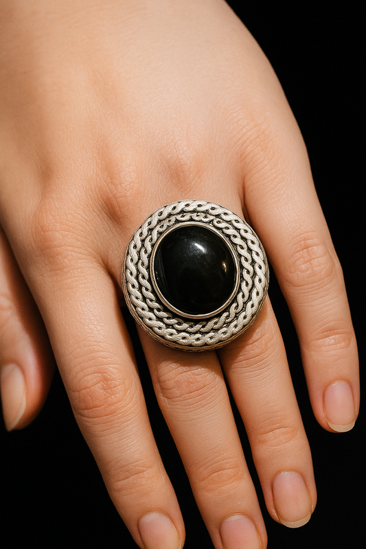 Silver plates women  rings