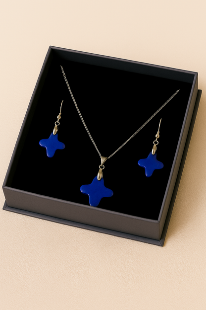 Necklace and earrings