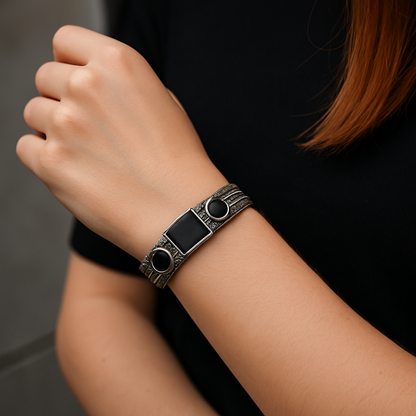 Silver plates bracelets
